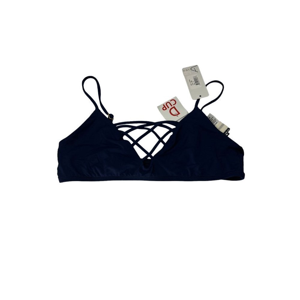 28. NWT L Space Jaime Bikini Top In Midnight Blue - Picture 2 of 5